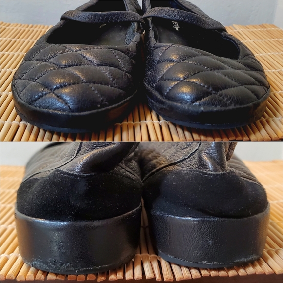 π© SALE Vintage Flats Ballet Mary Jane's Quilted 8 - Picture 3 of 7